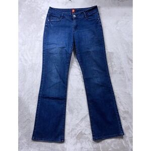 Sasson Bootcut Jeans Women 6 Blue Dark Blast Wash Stretch Denim